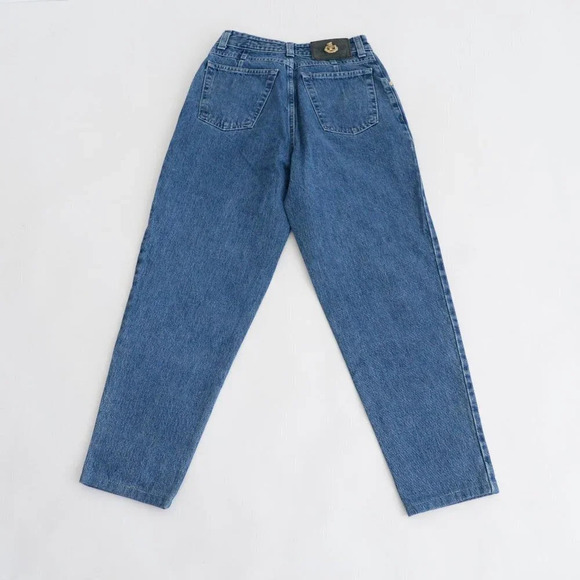 Vintage 80's Number One Trussardi Tapered Leg High Waisted Denim Mom Jeans 30 - Picture 13 of 15